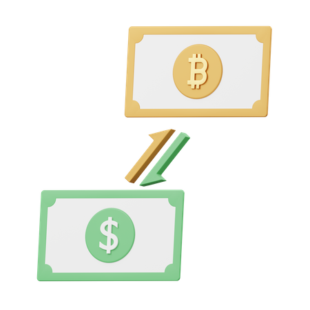 Bitcoin Exchange  3D Icon
