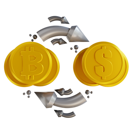 Bitcoin Exchange  3D Icon