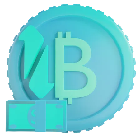 Bitcoin exchange  3D Illustration