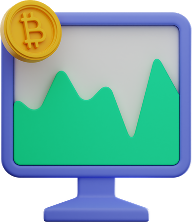 Bitcoin Exchange Website 3D Illustration