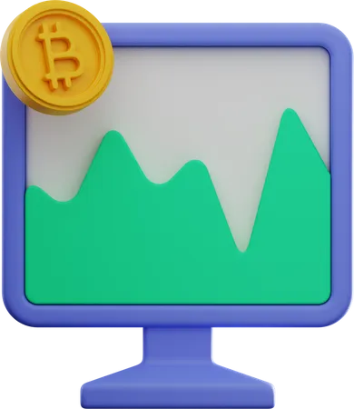 Bitcoin Exchange Website  3D Illustration
