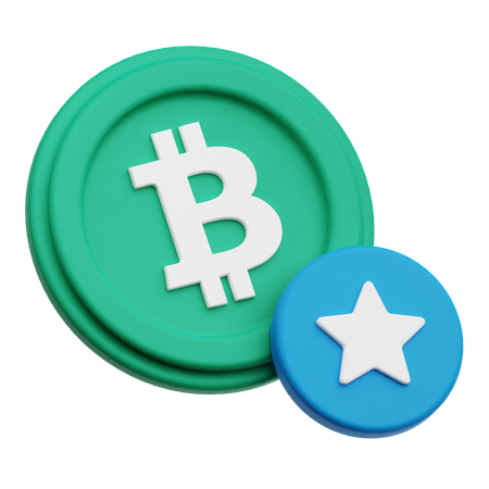 Bitcoin Favourite  3D Icon