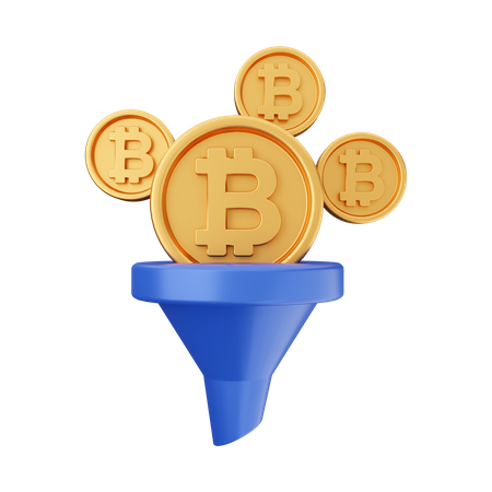 Bitcoin Filter  3D Icon