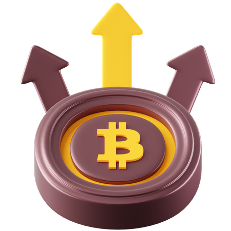 Bitcoin Flow  3D Icon