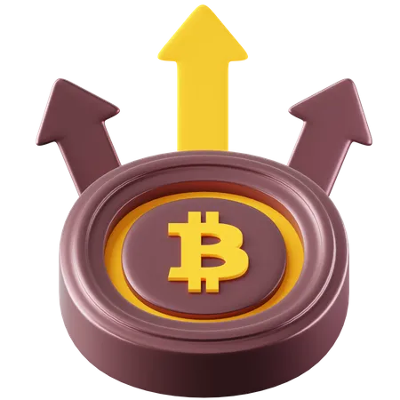 Bitcoin Flow  3D Icon
