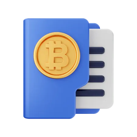 Bitcoin Folder  3D Icon