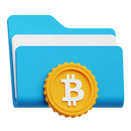 Bitcoin Folder  3D Icon