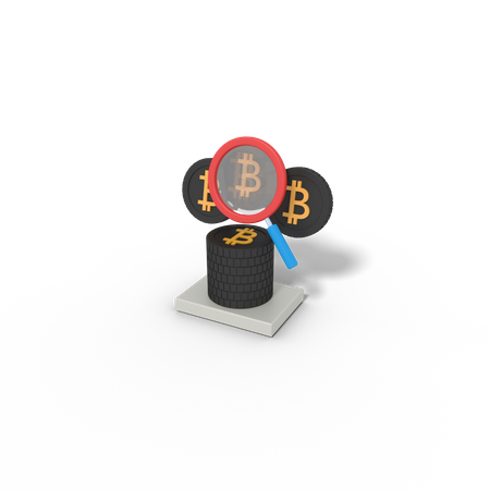 Bitcoin-Forschung  3D Icon