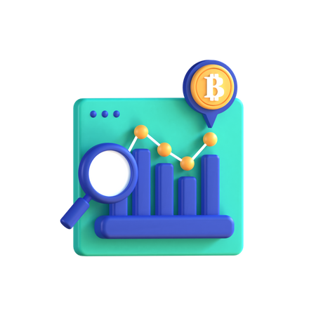 Bitcoin-Forschung  3D Icon