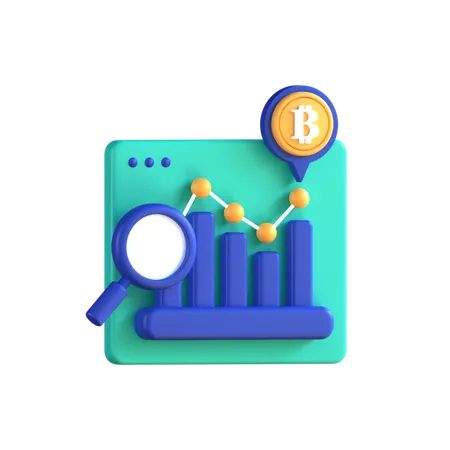 Bitcoin-Forschung  3D Icon