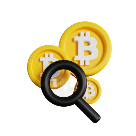 Bitcoin-Forschung  3D Icon