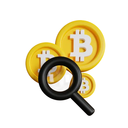 Bitcoin-Forschung  3D Icon