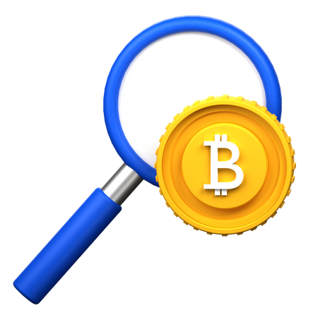 Bitcoin-Forschung  3D Icon