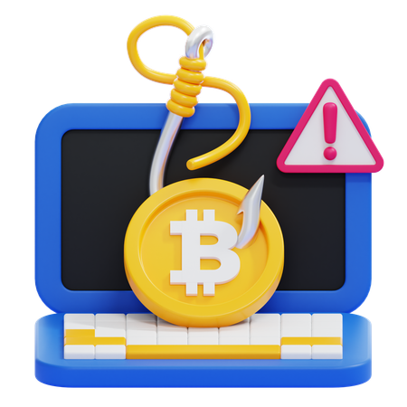 Bitcoin Fraud  3D Icon