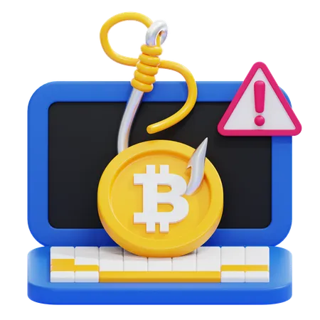 Bitcoin Fraud  3D Icon