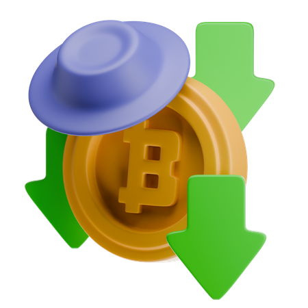 Bitcoin Fraud  3D Icon