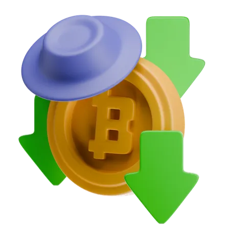 Bitcoin Fraud  3D Icon