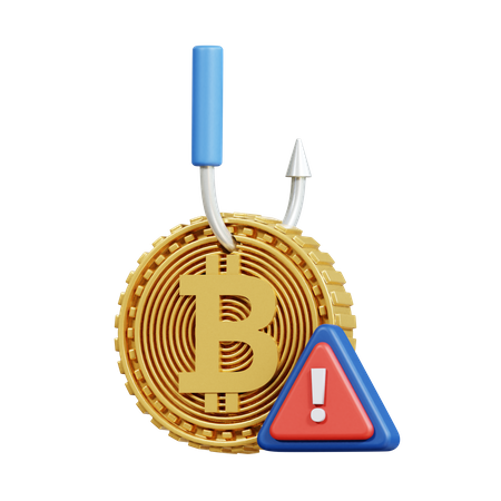 Bitcoin Fraud  3D Icon