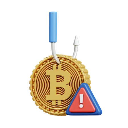 Bitcoin Fraud  3D Icon