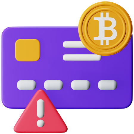 Bitcoin Fraud  3D Icon