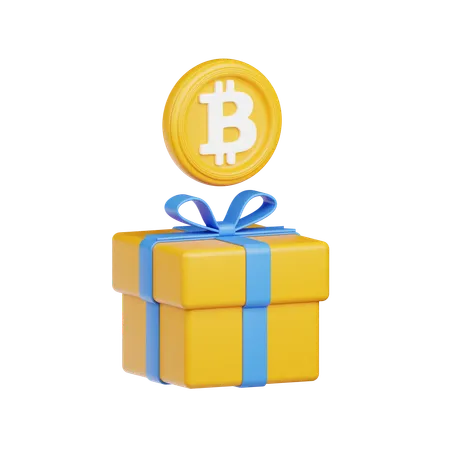 Bitcoin-Geschenke  3D Icon