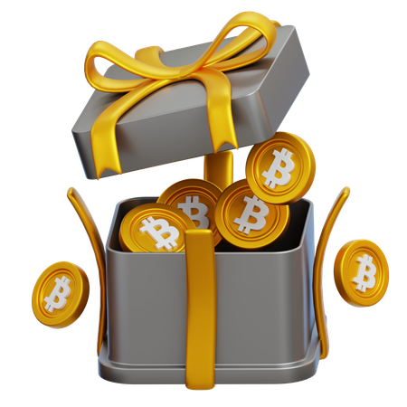 Bitcoin Gift  3D Icon