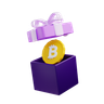 3d gift a bitcoin logo