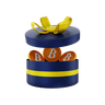 bitcoin gift box 3d logo