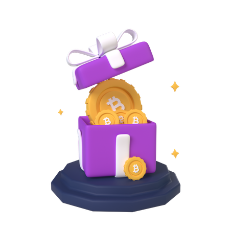 ビットコインギフト  3D Icon