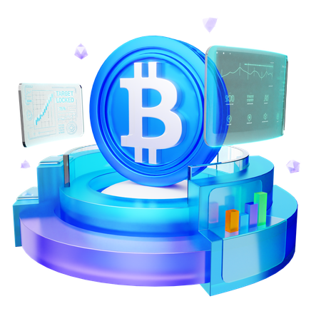 Bitcoin Gold  3D Icon