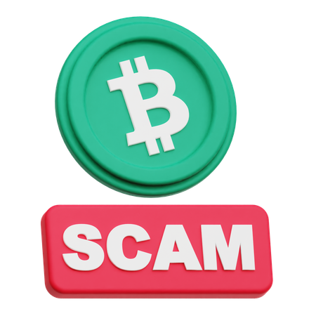 Golpe de bitcoin  3D Icon
