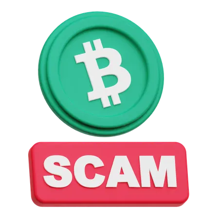 Golpe de bitcoin  3D Icon