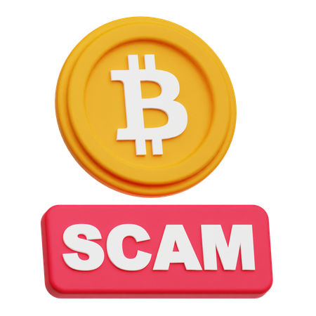 Golpe de bitcoin  3D Icon