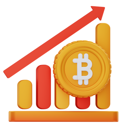 Bitcoin Growth  3D Icon