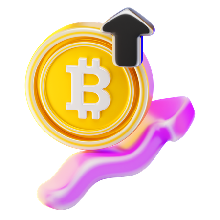 Bitcoin Growth  3D Icon