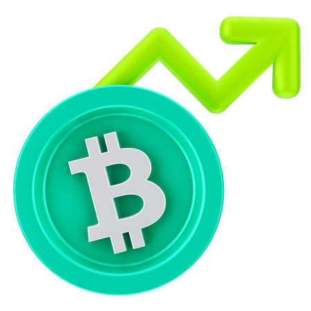 Bitcoin Growth  3D Icon