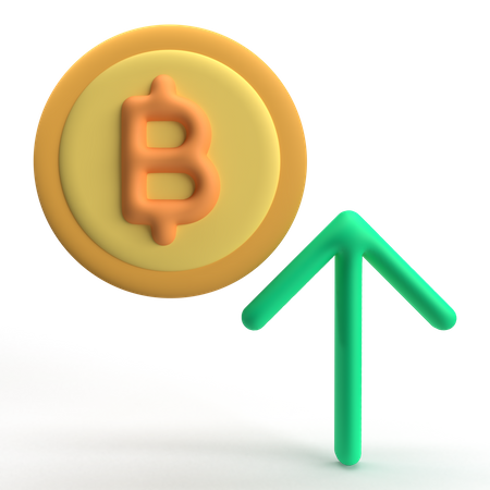 Bitcoin Growth  3D Icon