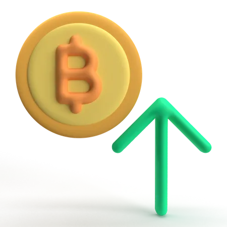 Bitcoin Growth  3D Icon