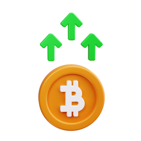 Bitcoin Growth  3D Icon