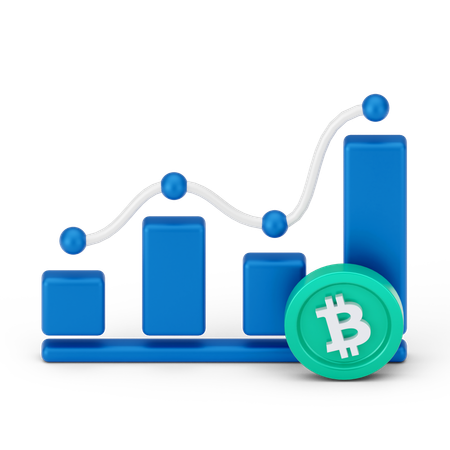 Bitcoin Growth  3D Icon
