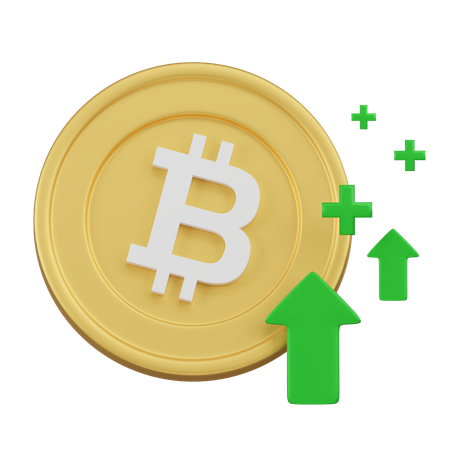 Bitcoin Growth  3D Icon