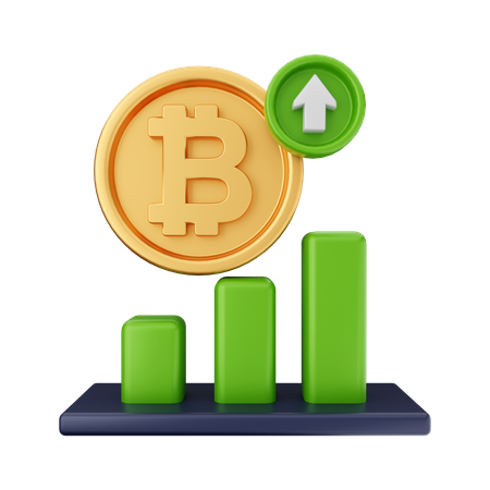 Bitcoin Growth 3D Icon