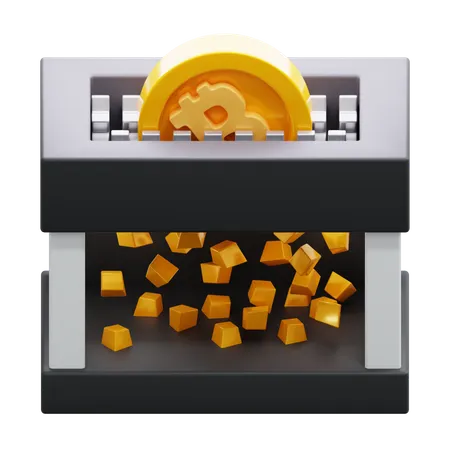 Bitcoin-Halbierung  3D Icon