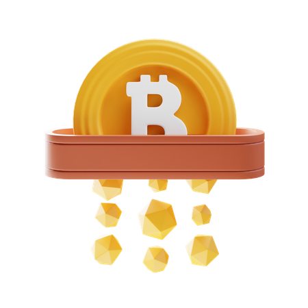 Bitcoin-Halbierung  3D Icon