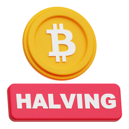 Bitcoin Halving  3D Icon