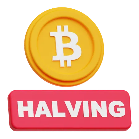 Bitcoin Halving  3D Icon