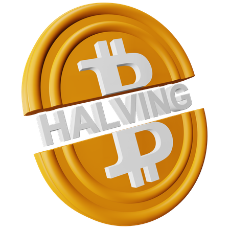 Bitcoin Halving  3D Icon