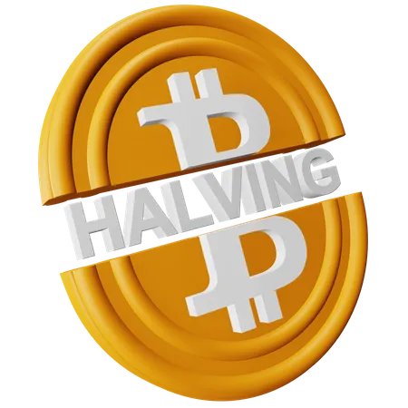 Bitcoin Halving  3D Icon