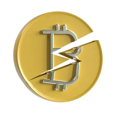 Bitcoin Halving  3D Illustration