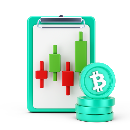 Bitcoin-Handel  3D Icon